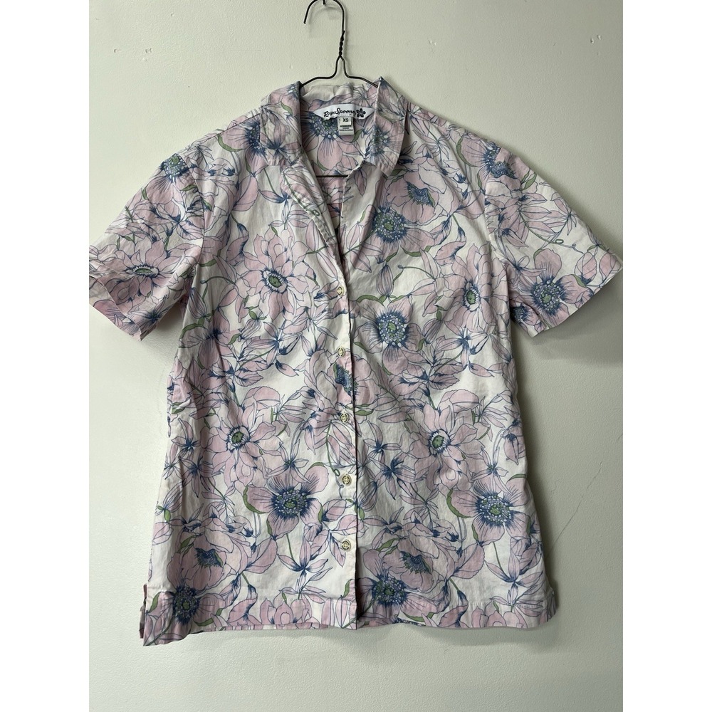 Reyn Spooner Shirt Womens XS Floral Hawaiian Aloha Camp